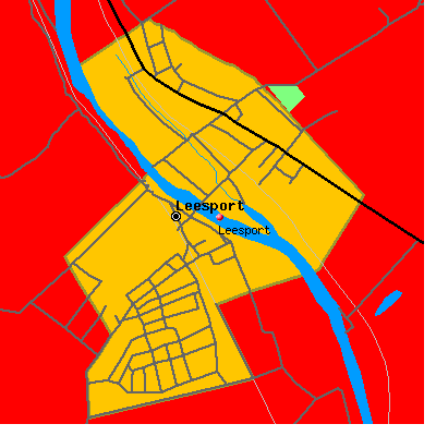 Leesport map