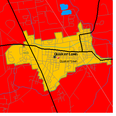 Quakertown map