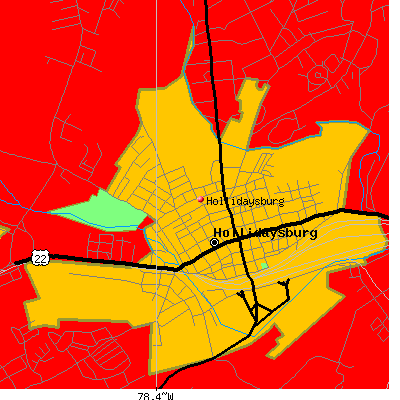 Hollidaysburg map