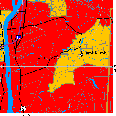 East Windsor map