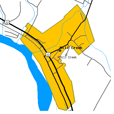 Mill Creek map