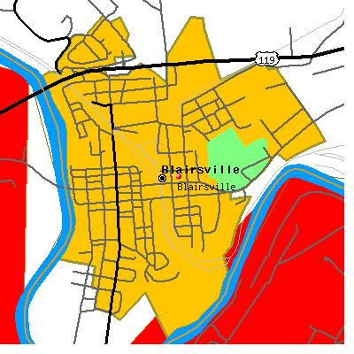 Blairsville map