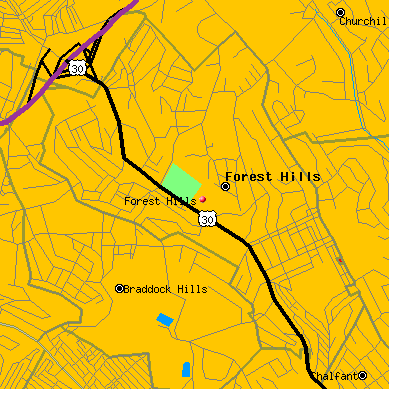 Forest Hills map