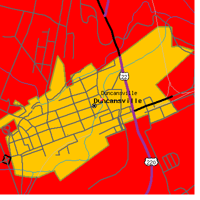 Duncansville map