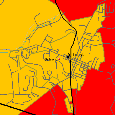 Delmont map