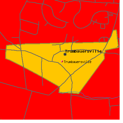 Trumbauersville map