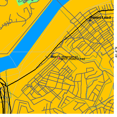West Homestead map