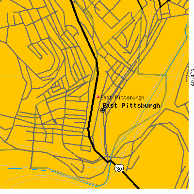 East Pittsburgh map