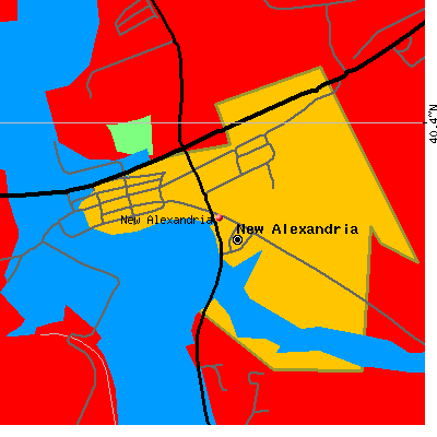 New Alexandria map