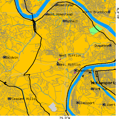 West Mifflin map