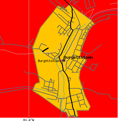 Burgettstown map