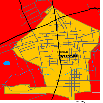 Myerstown map