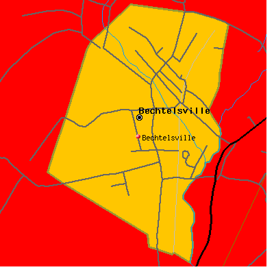 Bechtelsville map