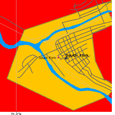 South Fork map