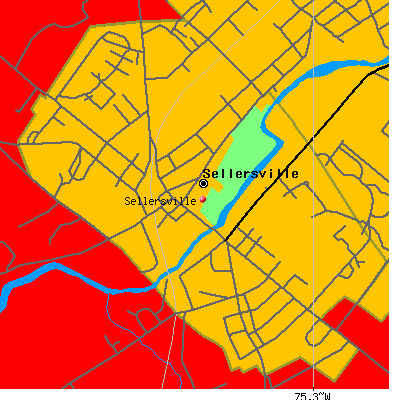 Sellersville map