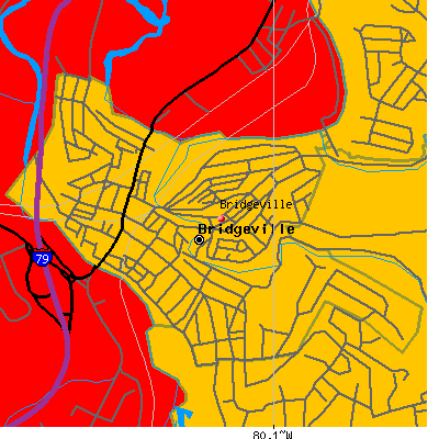 Bridgeville map