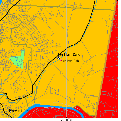 White Oak map