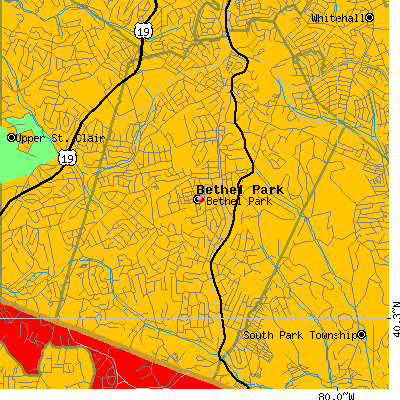 Bethel Park map