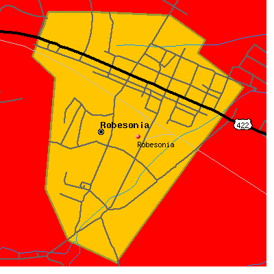 Robesonia map