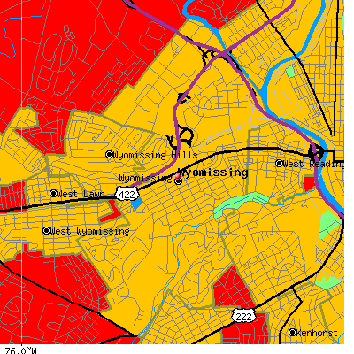 Wyomissing map