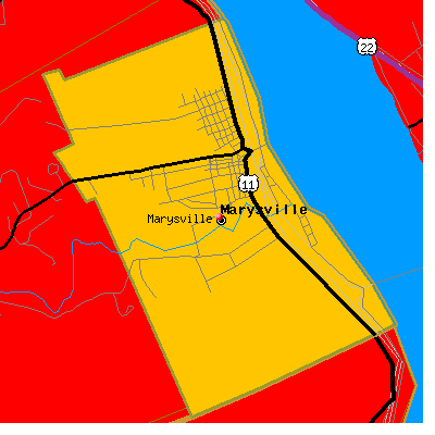 Marysville map