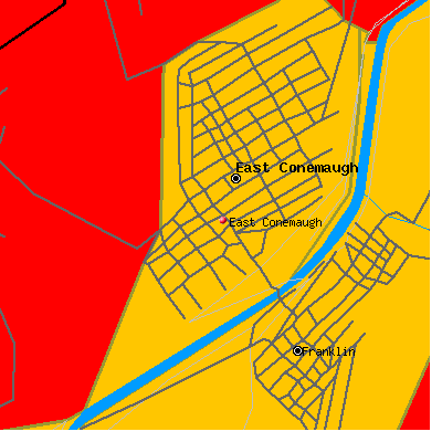 East Conemaugh map