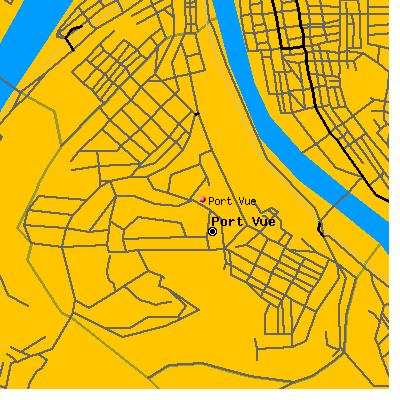 Port Vue map
