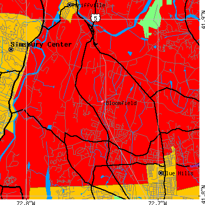Bloomfield map