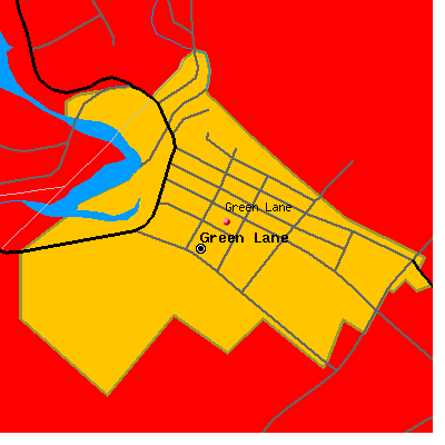 Green Lane map