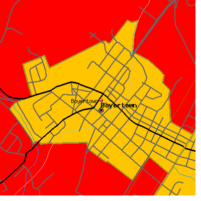Boyertown map
