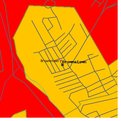 Brownstown map