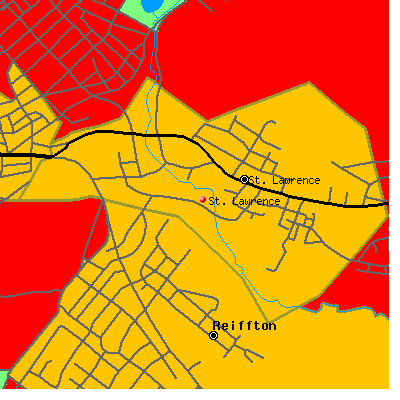 St. Lawrence map