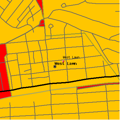 West Lawn map