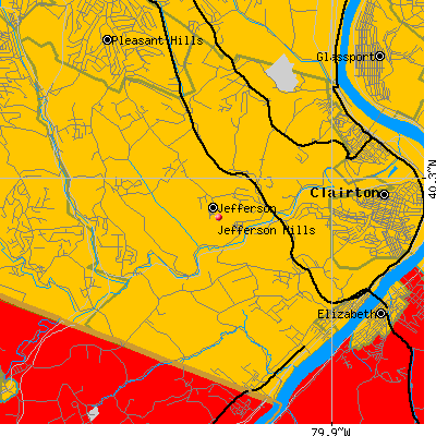 Jefferson Hills map