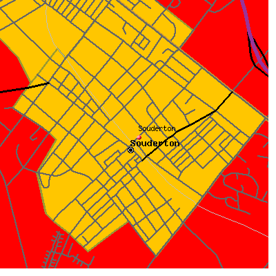 Souderton map