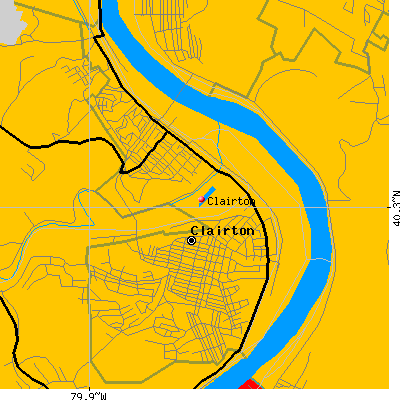 Clairton map