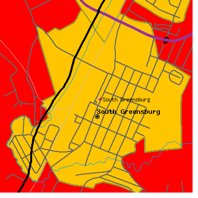 South Greensburg map