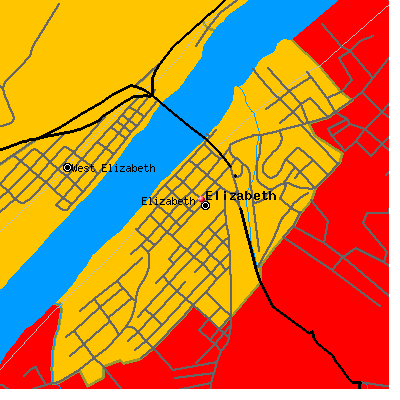 Elizabeth map