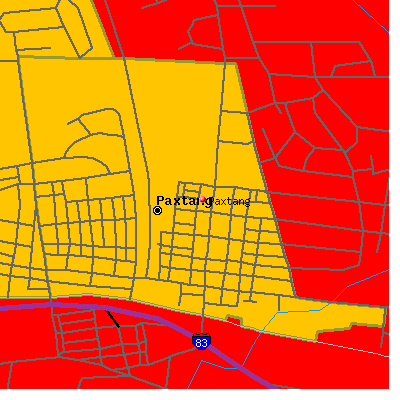 Paxtang map