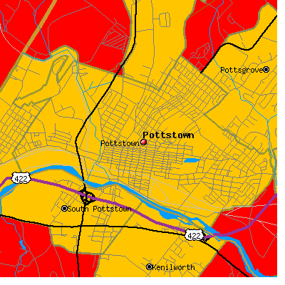 Pottstown map