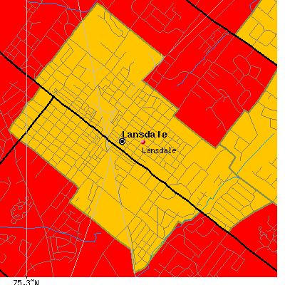 Lansdale map