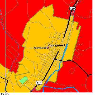Youngwood map