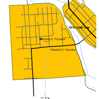 Rockhill Furnace map