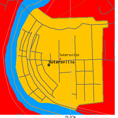 Sutersville map