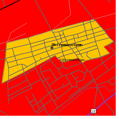 Shiremanstown map