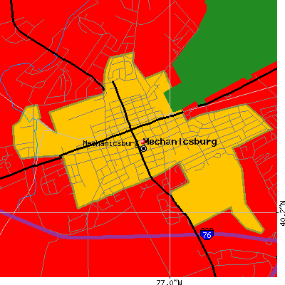 Mechanicsburg map
