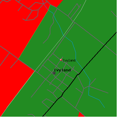 Ivyland map