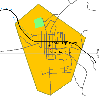 Broad Top City map