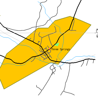 Three Springs map