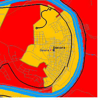 Donora map